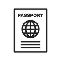 passeport icône vecteur image. adapté pour mobile applications, la toile applications et impression médias.