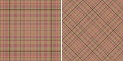 en tissu Contexte textile. vérifier sans couture vecteur. tartan modèle plaid texture. vecteur