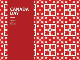 Canada journée pays un événement modèle drapeau paix Contexte nationale élément vecteur vacances juillet affiche