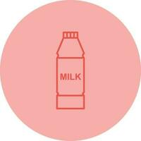 icône de vecteur de bouteille de lait