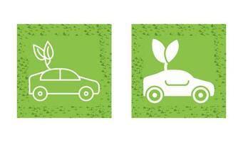 icône de vecteur de voiture écologique