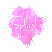 Belle conception aquarelle lumineuse splash vecteur