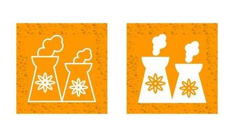 icône de vecteur de centrale nucléaire
