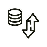 la finance et affaires ligne Icônes. ui icône dans une plat conception. mince contour Icônes vecteur