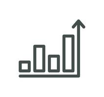 Succès et croissance en relation icône contour et linéaire vecteur. vecteur