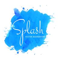 Fond abstrait splash aquarelle bleu vecteur