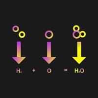 icône de vecteur de formule chimique