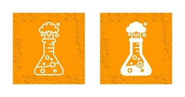 icône de vecteur d'explosion de laboratoire