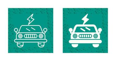 icône de vecteur de voiture électrique