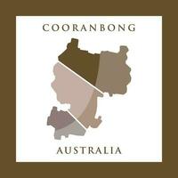 carte de cooranbong ville Créatif logo vecteur