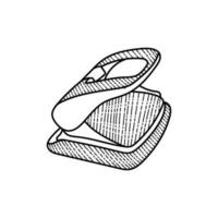 perforateur papier outil ligne art style Créatif logo vecteur