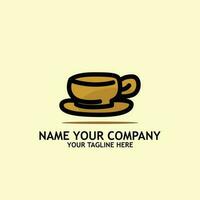 café tasse icône logo Facile icône conception illustration vecteur