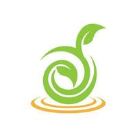 plante logo conception vecteur