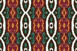 africain ikat damassé paisley broderie Contexte. géométrique ethnique Oriental modèle traditionnel. ikat aztèque style abstrait vecteur illustration. conception pour impression texture, tissu, sari, sari, tapis.