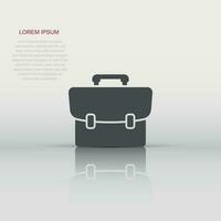vecteur valise icône dans plat style. bagage signe illustration pictogramme. sac affaires concept.