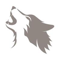 Loup icône logo conception vecteur