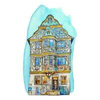 architecture idstein Allemagne aquarelle main tiré illustration isolé sur blanc Contexte vecteur