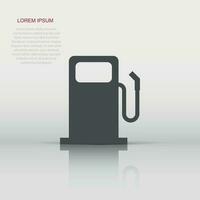 vecteur carburant gaz station icône dans plat style. voiture essence pompe signe illustration pictogramme. carburant affaires concept.