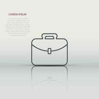 vecteur valise icône dans plat style. bagage signe illustration pictogramme. sac affaires concept.