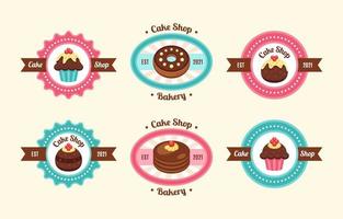 collection de logo de gâteau coloré