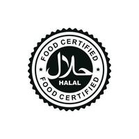 halal marque icône isolé sur blanc Contexte vecteur