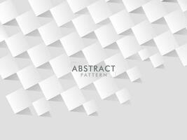 blanc papier Couper carré géométrique abstrait texture Contexte. vecteur