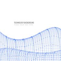 Vecteur d'onde élégant de technologie créative abstraite