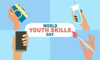 monde jeunesse compétences journée concept illustration vecteur