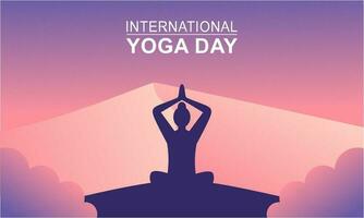 international journée de yoga illustration. yoga corps posture vecteur