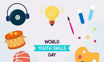 monde jeunesse compétences journée concept illustration vecteur