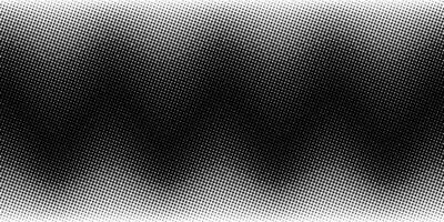 noir et blanc abstrait Contexte avec ondulé à pois modèle. demi-teinte effet. vecteur illustration.