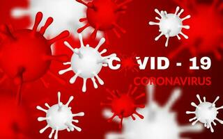 coronavirus COVID-19 [feminine, 2019-nkov. 3d illustration de virus unité. monde pandémie concept. vecteur illustration