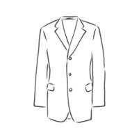 veste pour hommes illustration vectorielle. vêtements dans le style des affaires, veste à double boutonnage pour hommes vector illustration. vêtements de style professionnel