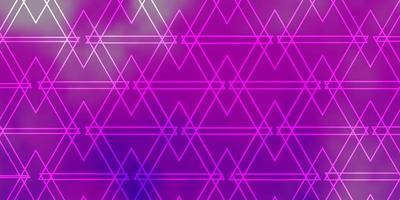fond de vecteur violet clair avec des lignes, des triangles.