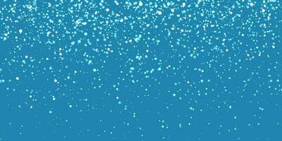 Noël neige. chute flocons de neige sur bleu Contexte. chute de neige. vecteur illustration