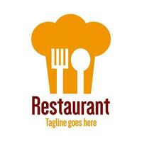 création de logo de restaurant vecteur