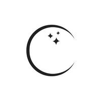 pétillant cercle icône logo conception vecteur isolé sur blanc Contexte.
