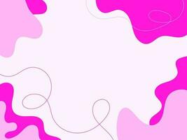 minimaliste Contexte rose pastel ligne abstrait vecteur