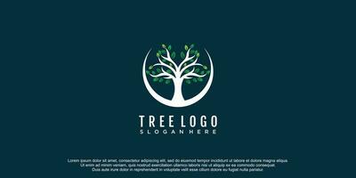 arbre logo concept abstrac conception modèle vecteur illustration