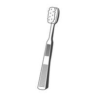 rétro brosse à dents vecteur Stock illustration ancien brosse à dents