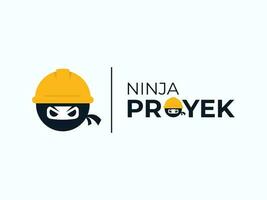modèle logo conception elemen ,logo ninja Proyek vecteur