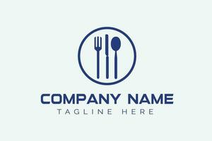 restaurant logo concept pour nouveau née entreprise vecteur illustration