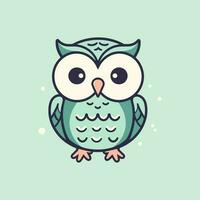 mignonne hibou illustration est charmant et délicieux, parfait pour dessins cette sont capricieux et attachant. vecteur