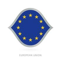 européen syndicat nationale équipe drapeau dans style pour international basketball compétitions. vecteur