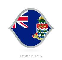 caïman îles nationale équipe drapeau dans style pour international basketball compétitions. vecteur