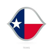 Texas nationale équipe drapeau dans style pour international basketball compétitions. vecteur