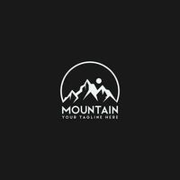 vecteur de logo de montagne