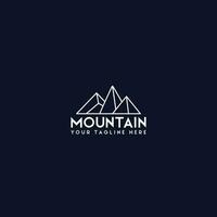 vecteur de logo de montagne