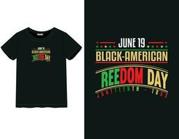 juneteenth 2023 T-shirt conception vecteur