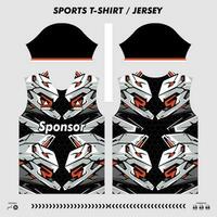 vecteur T-shirt sport conception, sublimation Jersey